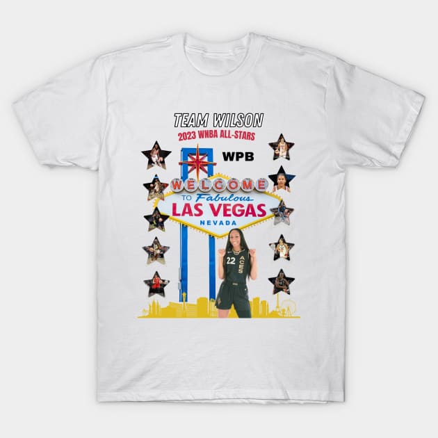 2k23 WNBA ALL-STARS Team Wilson T-Shirt by WPB Sports shop